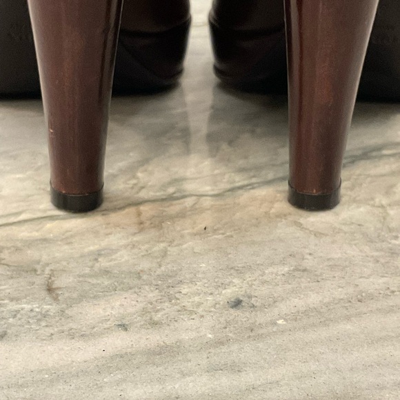 Prada Brown Leather Zip-Up Ankle Boots . Vero Cuoio Made in Italy size 37 1/2 - Picture 13 of 16